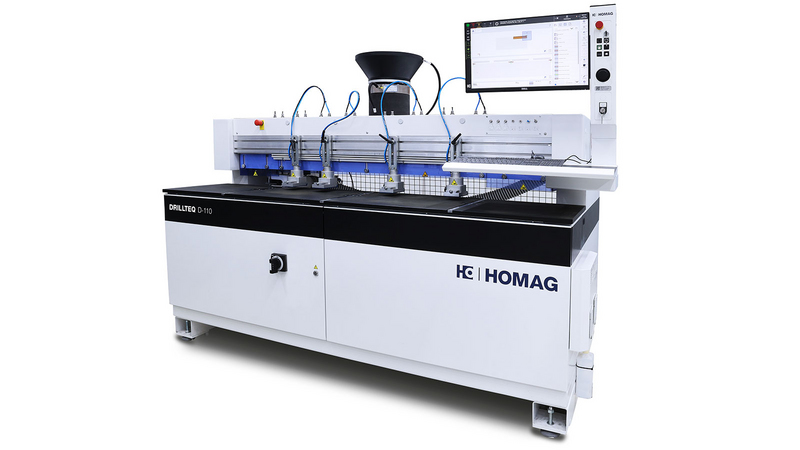 CNC-Bohr- und Dübeleintreibmaschine DRILLTEQ D-110