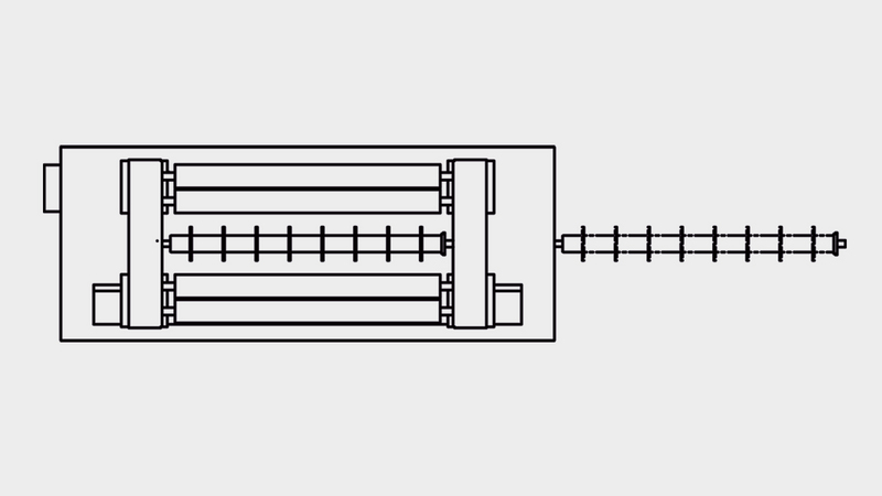 Top view multi rip saw HOMAG SAWTEQ M-500