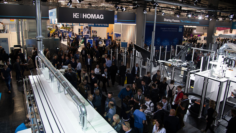 The HOMAG trade fair stand welcomed a large number of visitors throughout the week 