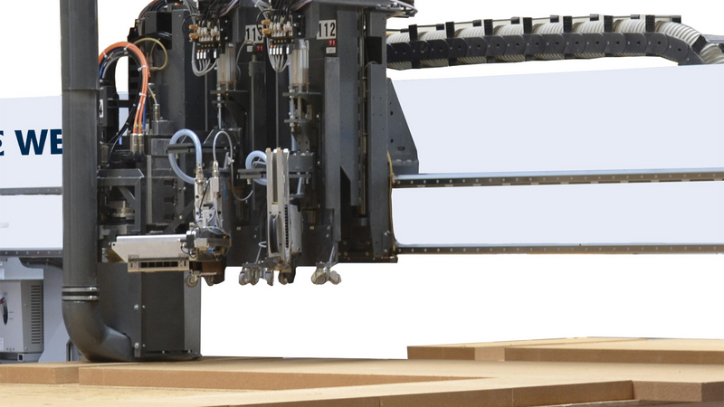 processing of low density fiber with multifunction bridge WEINMANN