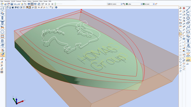 Construction of a 3D workpiece with woodWOP