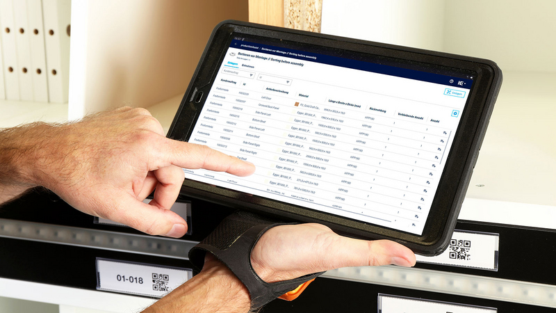 Hver komponent har sin plads med sorteringsassistenten (Sorting Production Set)