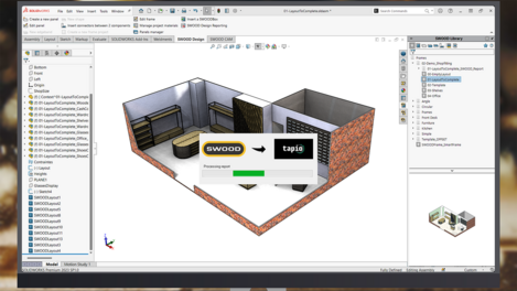 Mit nur einem Klick wird der gesamte Auftrag an die digitale Auftragsmappe, den productionManager, übertragen.
