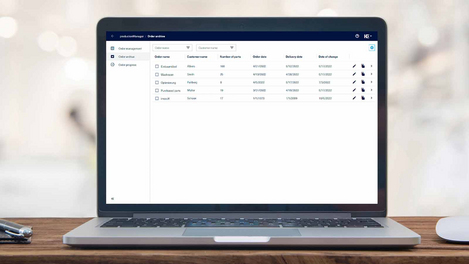 Archivio ordini in productionManager (cartella ordini digitale)