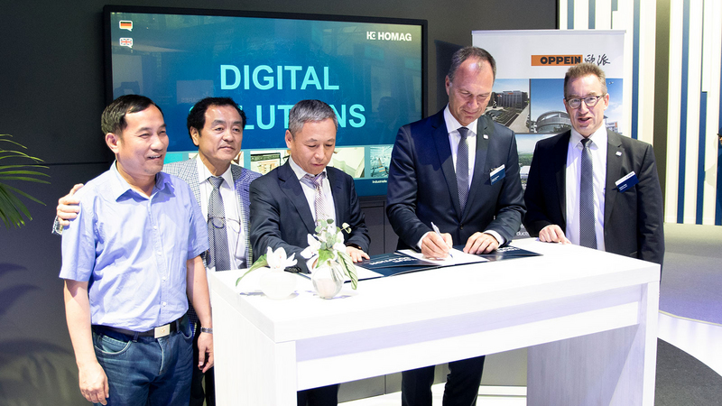 Oppein setzt auch bei Industrie 4.0 auf HOMAG Oppein setzt auch bei Industrie 4.0 auf HOMAG: Strategische Partnerschaft für gesamtheitliche Produktionskonzepte