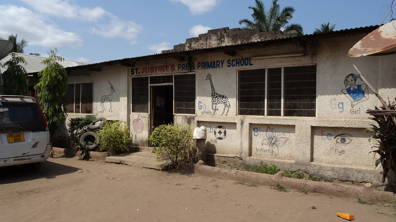 Die jetzige St. Justines School in Kidatu