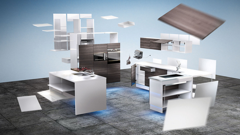 Noi sviluppiamo insieme LA SOLUZIONE PER VOI – non importa se producete pezzi singoli sofisticati oppure 1.000 cucine personalizzate al giorno