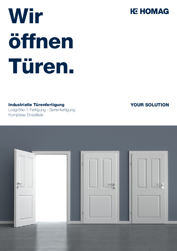 Broschüre Industrielle Türenfertigung