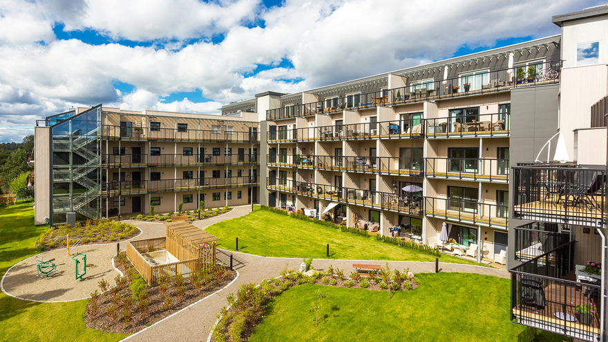 Nordhus 公司的住宅建筑项目 G27 拥有 5,367 m² 的居住面积。