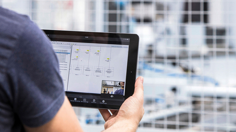 HOMAG ServiceBoard application enables users to report and broadcast service incidents at the machine to the HOMAG Service Center in real time using wireless video diagnostics.