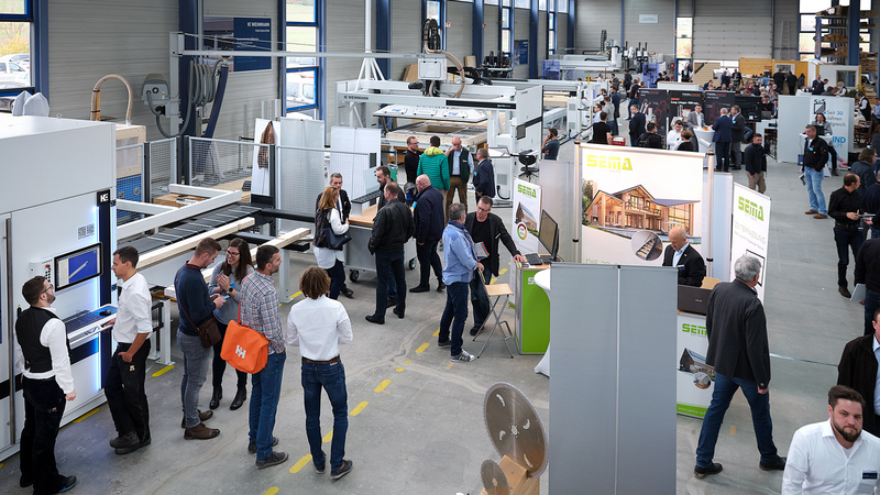 Meeting point for timber construction at WEINMANN in St. Johann-Lonsingen.