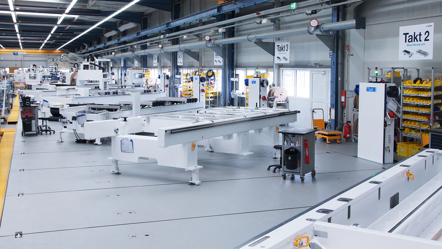 Produktionshalle HOMAG Bohrsysteme GmbH