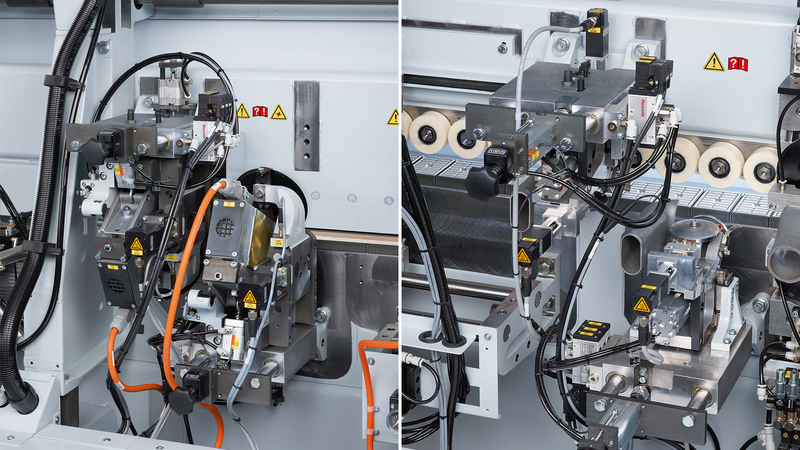 The multistage trimming and scraping units always offer the ideal radius and the best results
