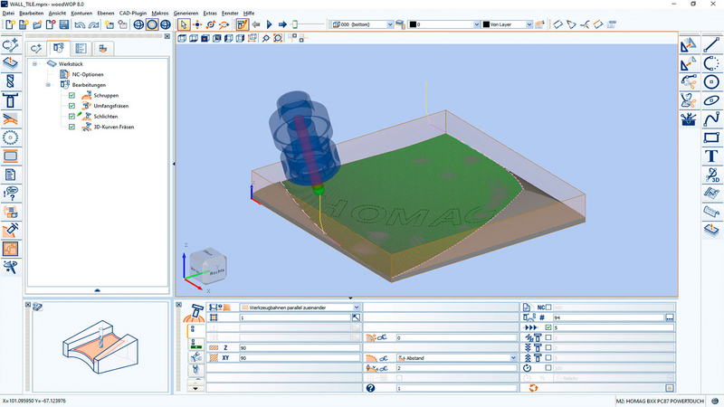 woodWOP – Programmierung von komplexen Werkstücken mit dem CAM-Plugin