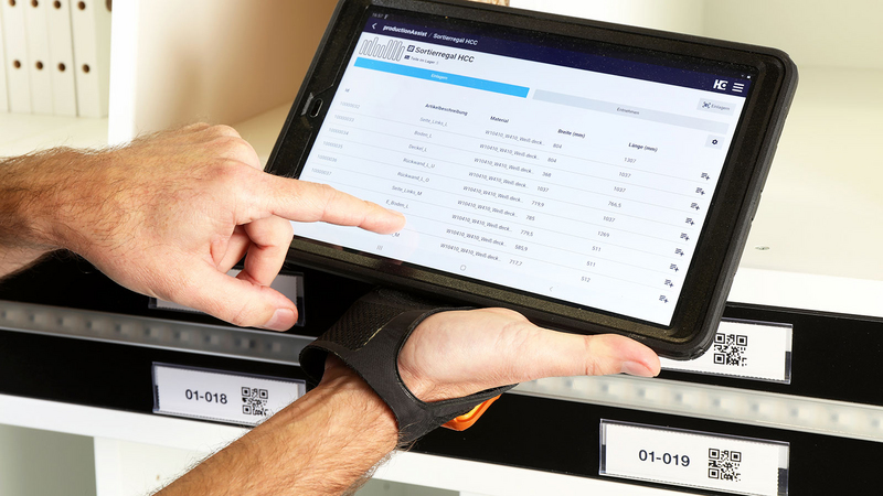 Sorting Production Set – App "ProductionAssist Sorting" auf dem Tablet Sorting Production Set – App "ProductionAssist Sorting" auf dem Tablet