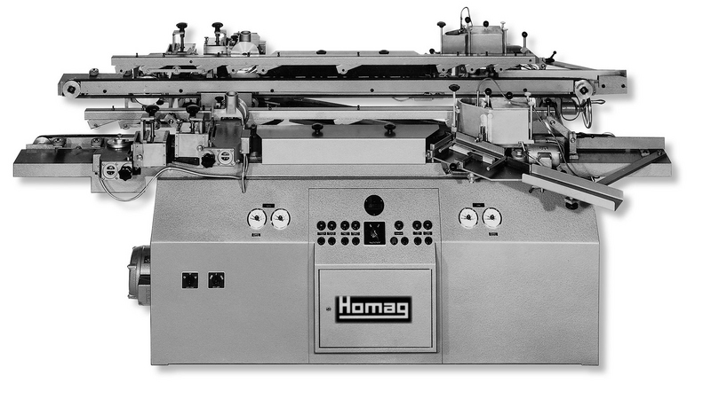In 1962, edge banding revolutionized: the first edge banding machine using the hot-cold process