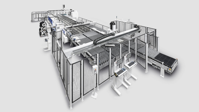 Production line with EDGETEQ S-800 profiLine