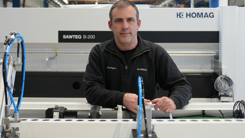 Técnico Javier Rodrigues, HOMAG España