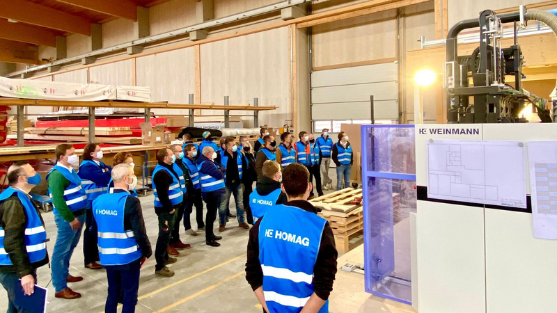 Produktionsbesichtigung bei Holzbau Bögerl Produktionsbesichtigung bei Holzbau Bögerl