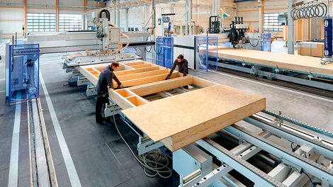 Linea di produzione per pareti