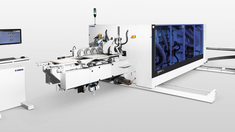 Squadratrice doppia TENONTEQ D-600: per la produzione di finestre, porte, ante e riempimenti