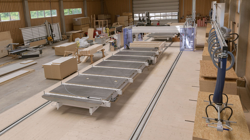 Abbundzentrum Bodenseekreis Mulifunktionsbrücke und Handlingsystem