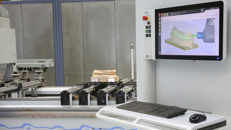 Simulation at the machine with woodMotion