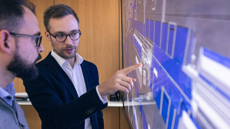 Konzeptnachweis durch Materialfluss-Simulation