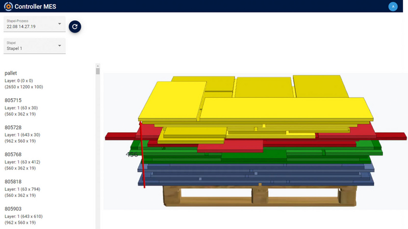 借助 ControllerMES 的 自动堆垛”模块，能够实现每个堆垛上部件的高效、优化和稳定堆放