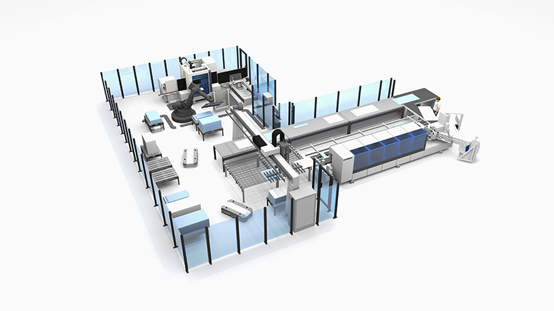 1 laboratorio, 3 celle, 1000 possibilità: la prima "cella autonoma" nell'industria della lavorazione del legno