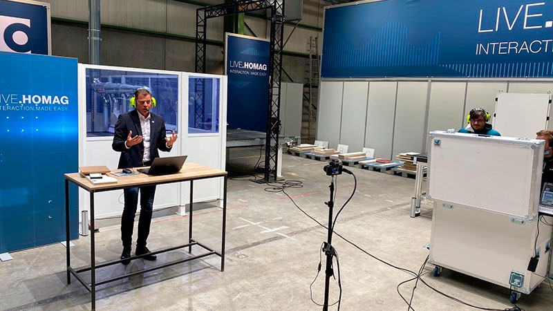 Live.Webinar - The HOMAG experts presented machines, technologies and production methods in the various application areas. 