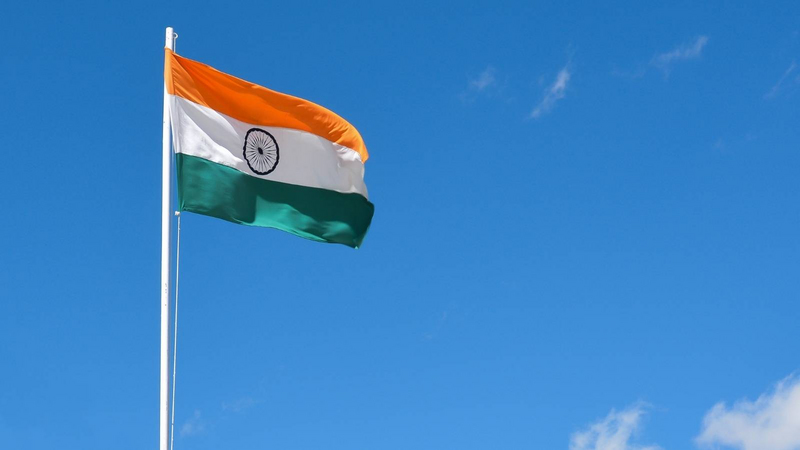 Market report India, flag of India