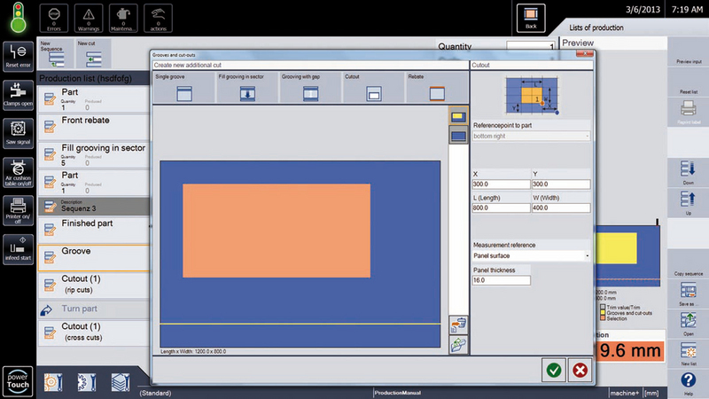 CADmatic PROFESSIONAL: Input screen