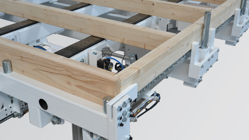 Element-Tisch MOVETEQ - Anschlagsystem für winkelgerechtes Ausrichten der Elemente. WEINMANN Element-Tisch MOVETEQ - Anschlagsystem für winkelgerechtes Ausrichten der Elemente.