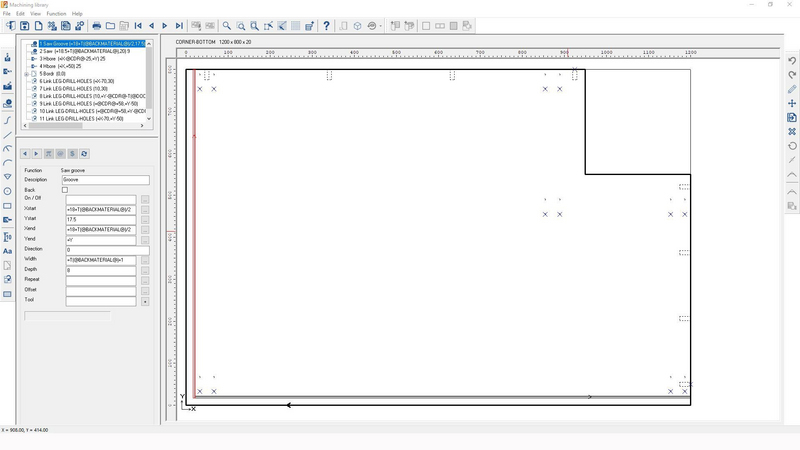Cut Rite: Programación CNC y módulo de enlace, biblioteca de mecanizado