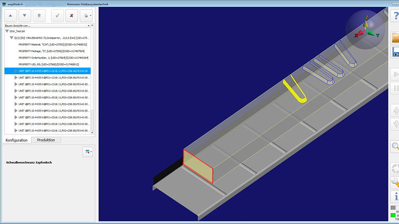 WEINMANN software wupWorks4 for beam processing