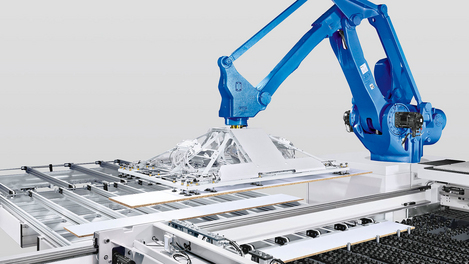 SAWTEQ B-320 flexTec: magazyn buforowy na wstęgi materiału