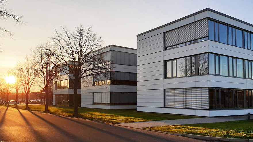 Das Firmengebäude der WEEKE Bohrsysteme GmbH, Herzebrock.
