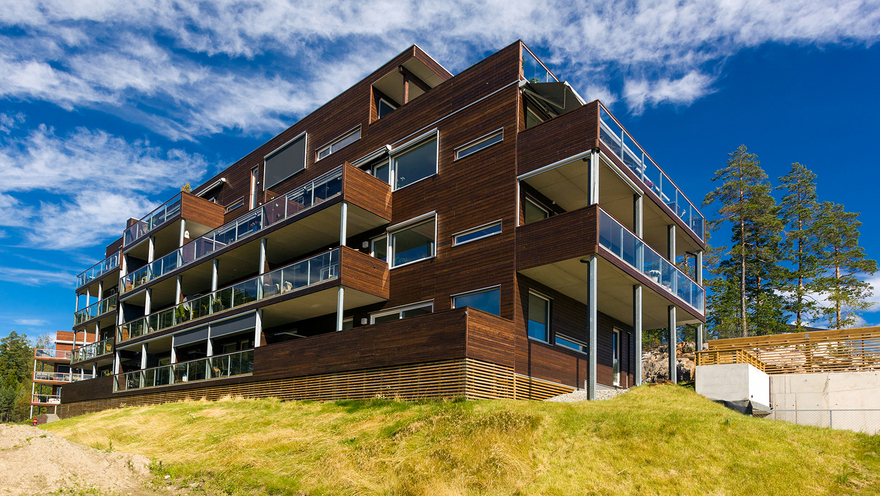 Nordhus se ha especializado en la construcción modular de edificios de varios pisos.