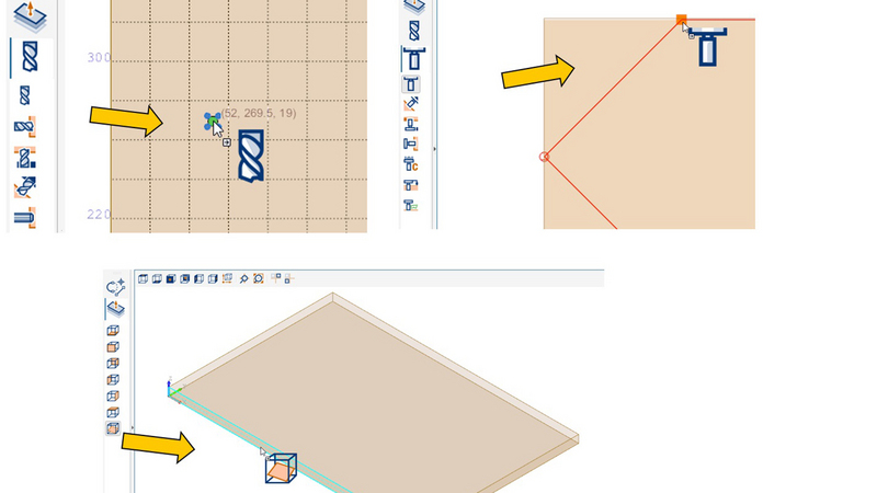 Drag & Drop: Schnelles und intuitives Platzieren von Bearbeitungen und Ebenen direkt in der Grafik