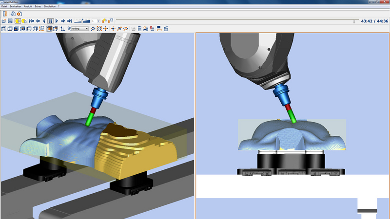 CAM-Plugin for 3D roughing and finishing