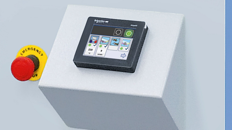 Intuitive operation via 3,5'' touch display