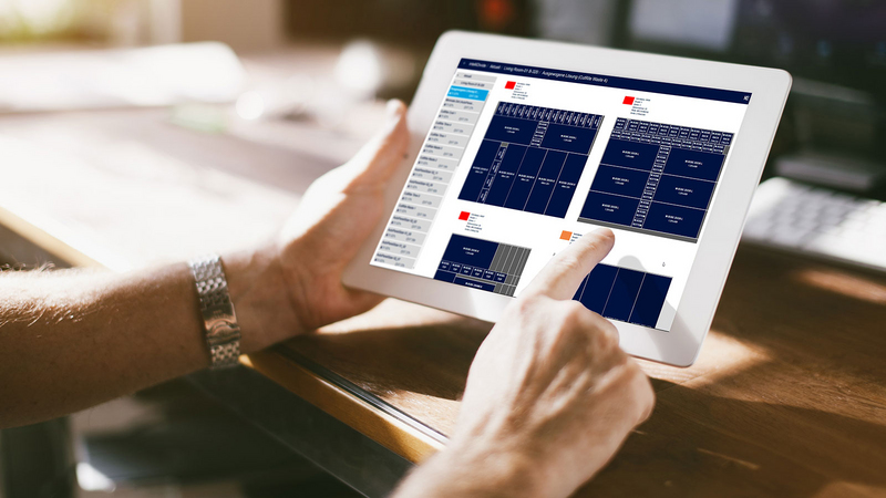 From the digital job folder, the operator can transfer the parts directly to the intelliDivide cutting optimization