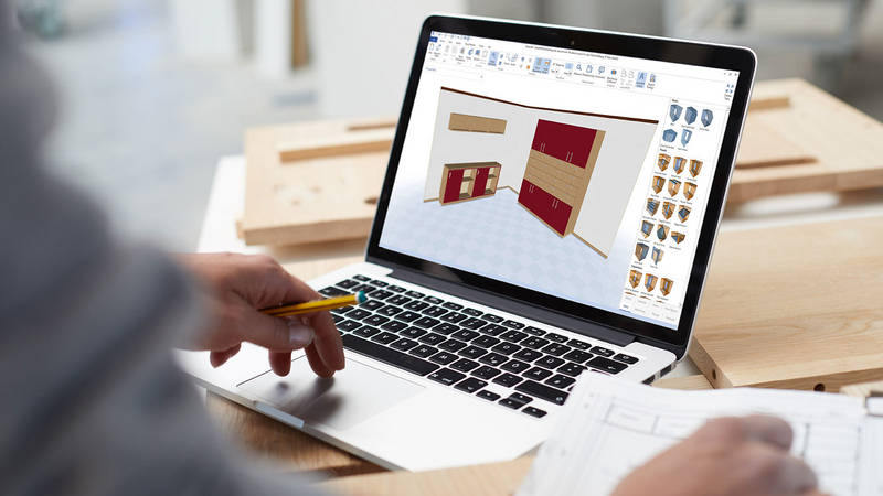 Dans le système CAD/CAM SmartWOP, vous concevez vos meubles de manière simple et...