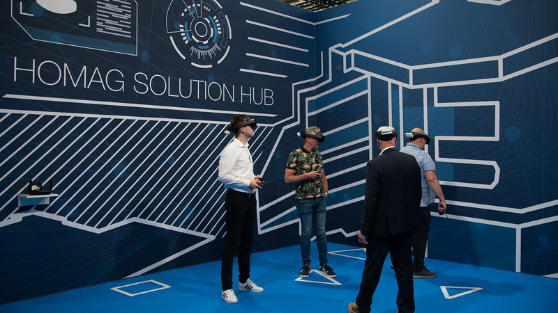 Visitors could immerse themselves in virtual production using VR headsets