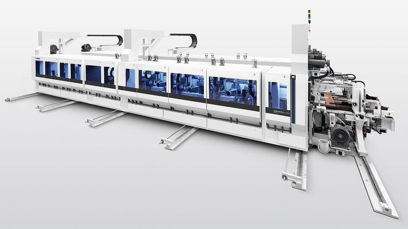 Tenonneuse double PowerLine TENONTEQ D-800 – configurable individuellement avec technologie de chaîne magnétique   