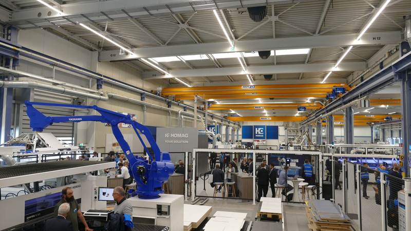 Over five days, HOMAG presented its latest machine technology
