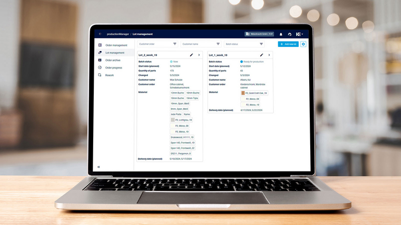 Fra nu af i productionManager: Ordrer sammenfattes nemt og hurtigt til produktionsbatches og samles på en intelligent måde!