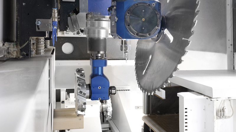 Second integrated main spindle WEINMANN carpentry machine BEAMTEQ
