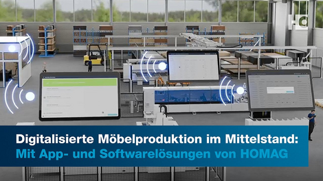 Digitalisierte Prozesse in der Möbelproduktion Digitalisierte Prozesse in der Möbelproduktion: Mit App- und Softwarelösungen von HOMAG